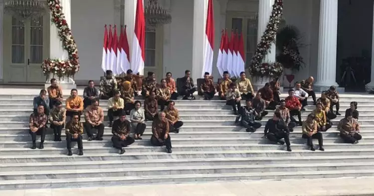 Pesan Jokowi pada menteri usai umumkan Kabinet Indonesia Maju