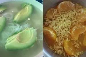 12 Perpaduan makanan nyeleneh, bikin mikir dua kali buat makan
