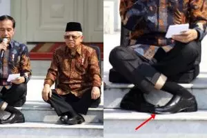 Umumkan kabinet baru, gaya Jokowi silangkan kaki ini bikin heran