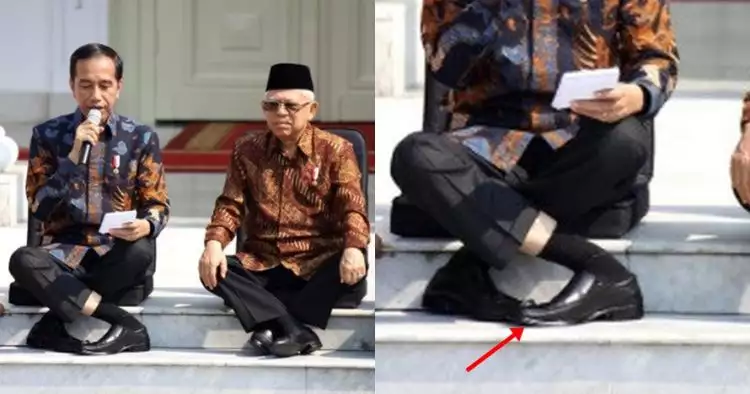 Umumkan kabinet baru, gaya Jokowi silangkan kaki ini bikin heran