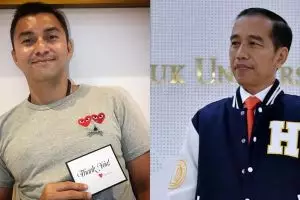 Aksi Anjasmara ikuti gaya duduk silang Jokowi, jadi sorotan