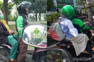 10 Momen lucu driver ojek online boncengin penumpang ngantuk