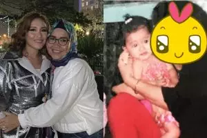5 Foto lawas ibu Ayu Ting Ting, gaya rambutnya ikonik