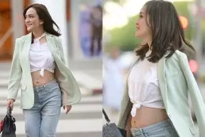 9 Potret babymoon Shandy Aulia di Amerika, pamer baby bump