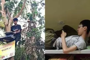 13 Kelakuan kocak cowok kurang kerjaan ini bikin melongo