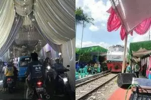 10 Potret resepsi pernikahan cuma ada di Indonesia ini kocak