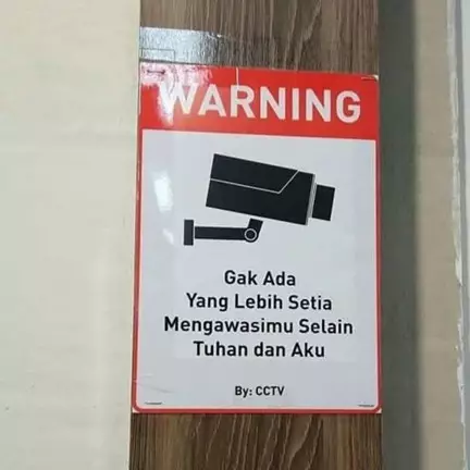 10 Peringatan lucu di toko ini bikin pencuri mikir dua kali