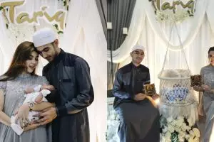 7 Momen akikah anak pertama Raya Kitty, sang bayi curi perhatian
