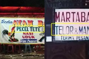 Kesalahan di 10 spanduk kaki lima ini bikin mikir keras