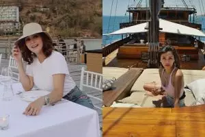 Penampakan kapal sewaan 5 seleb di Labuan Bajo, bikin melongo