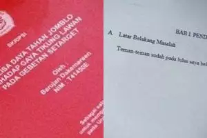 8 Penampakan skripsi dan makalah ini bikin bingung