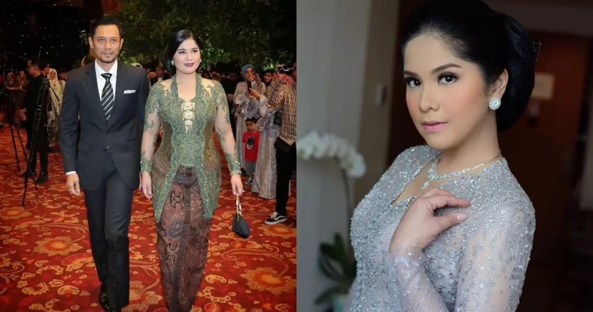 8 Gaya Annisa Pohan saat kondangan, memesona berkebaya