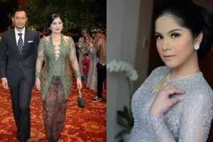 8 Gaya Annisa Pohan saat kondangan, memesona berkebaya