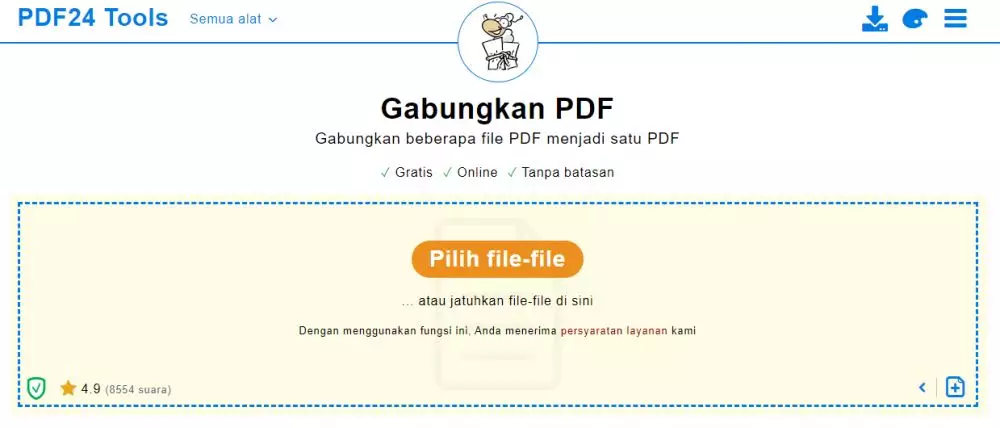 menggabungkan file PDF © 2021 brilio.net
