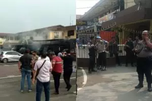 Wajah diduga pelaku bom bunuh diri Medan sebelum meledak