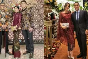 11 Gaya seleb cantik saat dampingi suami kondangan, memesona