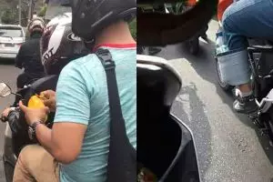 10 Kelakuan lucu cowok naik motor, bikin cekikikan