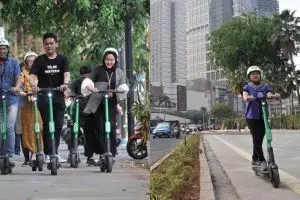 Viral pengguna skuter listrik ditabrak, ini kronologinya