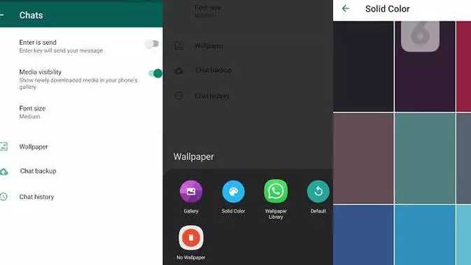 cara aktif mode gelap whatsapp © liputan6.com