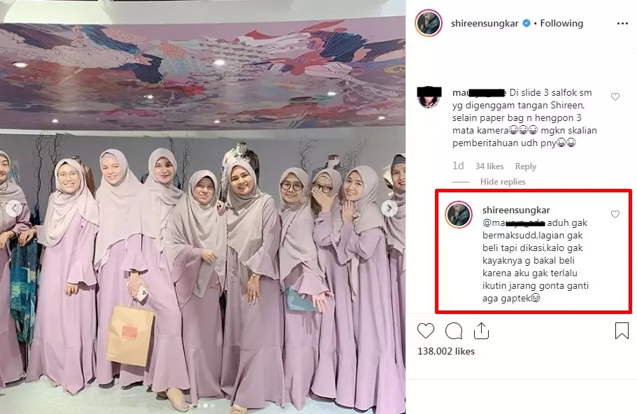 respons shireen sungkar iphone 11 © Instagram/@shireensungkar respons shireen sungkar iphone 11 © Instagram/@shireensungkar