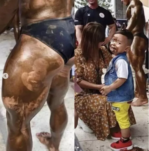 momen apes anak di tempat umum © 2019 instagram.com