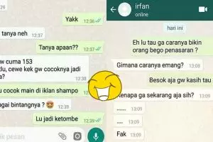 10 Chat lucu ke teman ini bikin senyum kesal