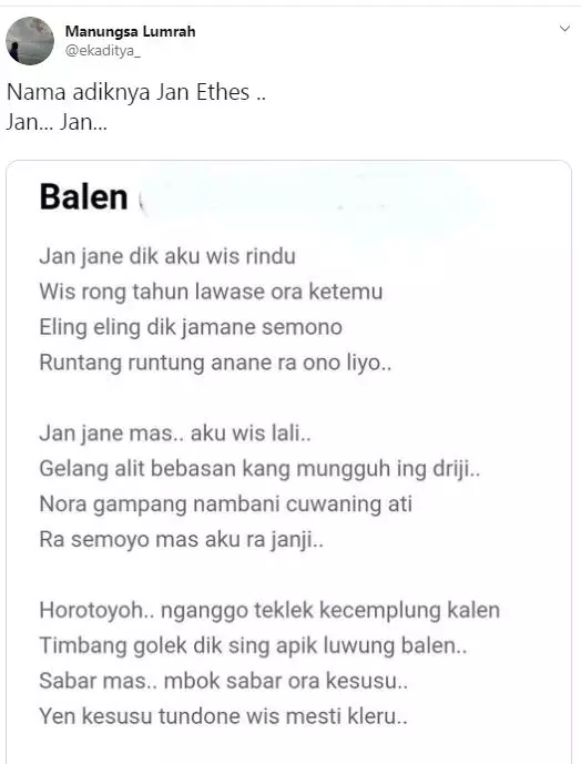 tebakan nama adik janethes  Twitter tebakan nama adik janethes  Twitter