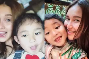 7 Gaya Ayu Ting Ting antar anak ke sekolah, curi perhatian