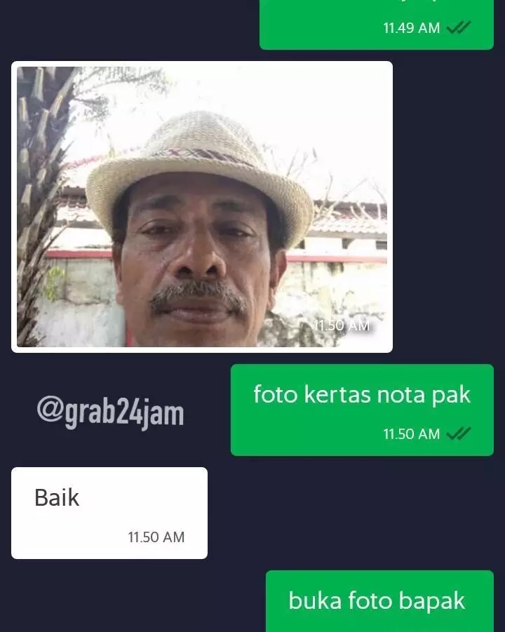 chat lucu driver ojek online nggak nyambung © 2019 instagram.com
