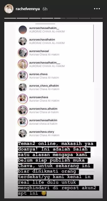 Rachel Vennya ungkap alasannya belum perlihatkan wajah bayinya Instagram Rachel Vennya ungkap alasannya belum perlihatkan wajah bayinya Instagram