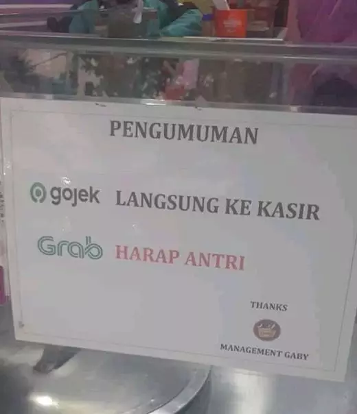 peringatan di warung bikin kesal pelanggan  Istimewa