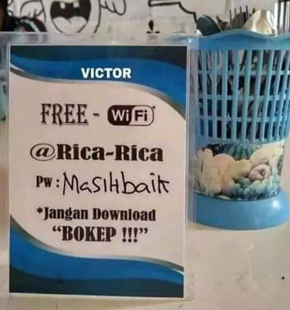 peringatan di warung bikin kesal pelanggan  Istimewa