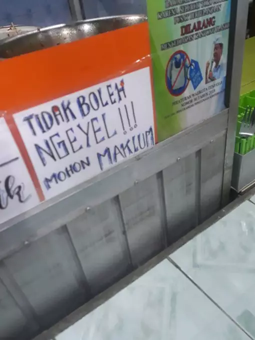 peringatan di warung bikin kesal pelanggan  Istimewa