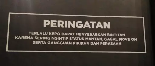 peringatan di warung bikin kesal pelanggan  Istimewa