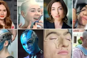 11 Potret seleb Hollywood pakai makeup spesial efek, manglingi