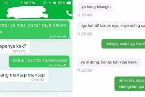 9 Chat lucu driver ojek online nunggu penumpang, jadi serba salah