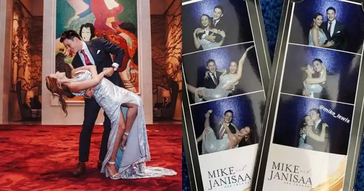 7 Momen pertunangan Mike Lewis & Janisaa, dansa dan ciuman mesra