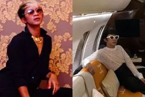 Naik jet pribadi, 6 gaya mewah Aming ini curi perhatian