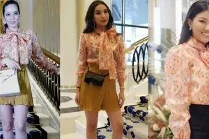 8 Potret Nia Ramadhani pakai baju sama persis seleb lain