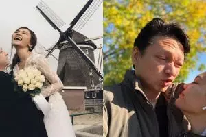 Masa-masa bulan madu, ini 6 momen mesra Rina Nose dan suami