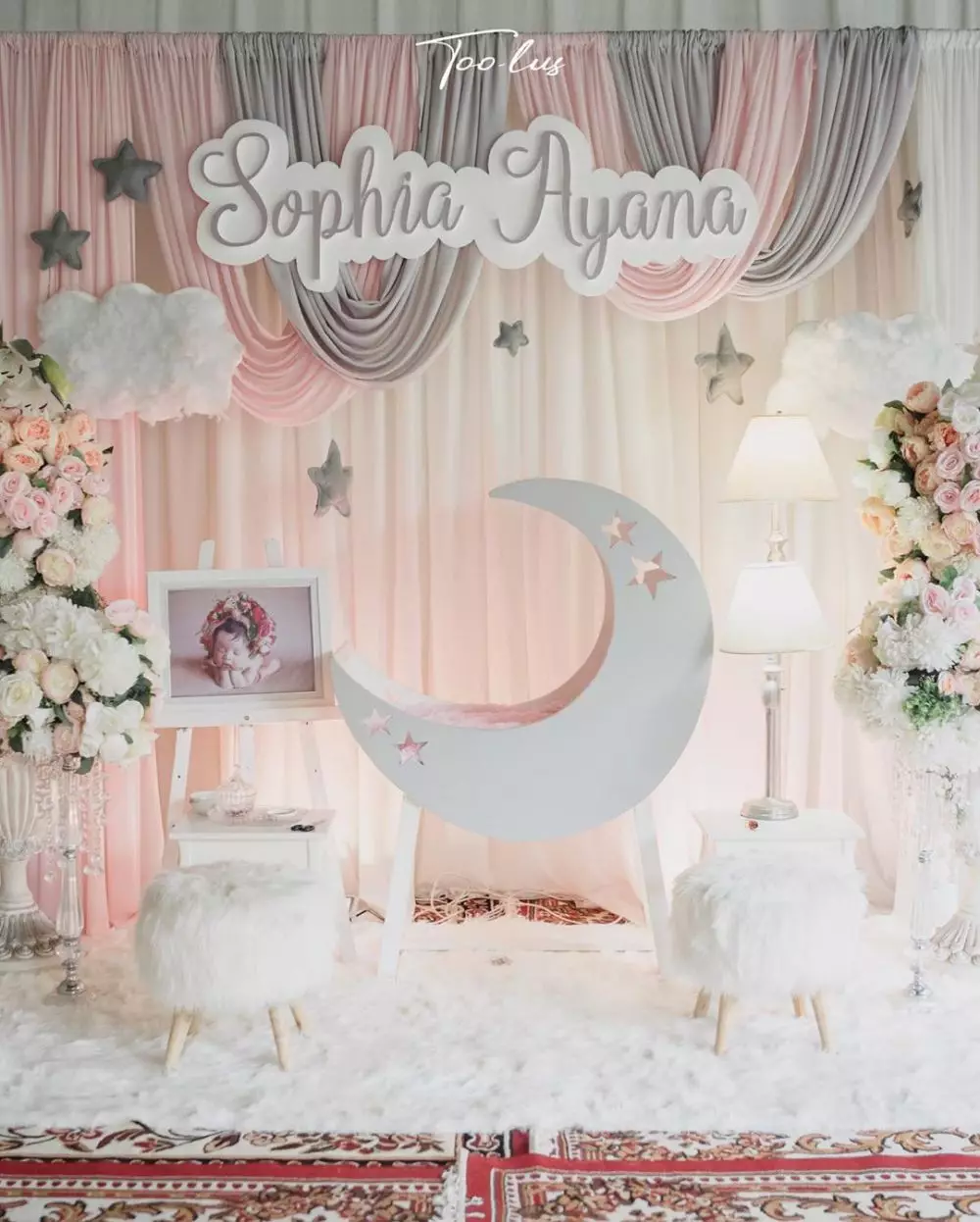 Potret akikah anak Yasmine Wildblood Instagram/@abishalom234sc