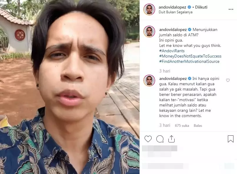 Seleb ini beri sindiran pedas Instagram Seleb ini beri sindiran pedas Instagram