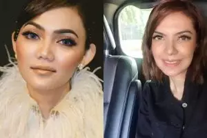 Potret kebersamaan Rina Nose dan Najwa Shihab, dibilang mirip
