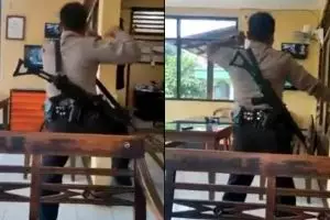 Aksi polisi tirukan tarian Jawa lewat YouTube, bikin salut