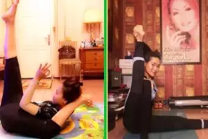 7 Momen Inul lakukan pose tak biasa, bukti tubuhnya lentur abis