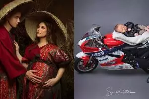 5 Potret newborn putra kedua Stefan William, jadi anak motor