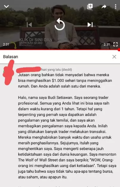 komentar nyinyir di YouTube  Istimewa komentar nyinyir di YouTube  Istimewa