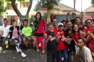 10 Momen kedekatan Ayu Ting Ting bareng tetangga, kompak