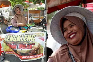 Wulandari penjual tengkleng Rp 10 ribu, jualan pakai sepeda