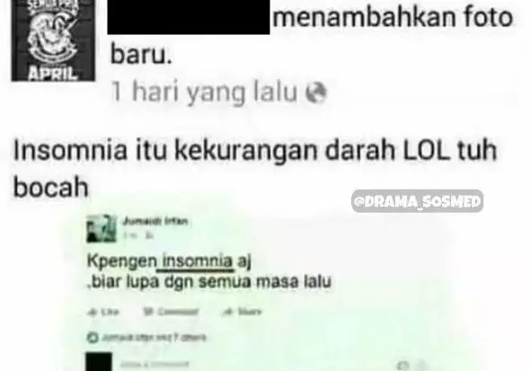 status medsos salah sebut benda © berbagai sumber